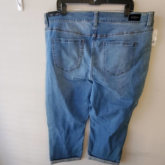 LIVERPOOL the crop boyfriend distressed stretch capri jeans plus size 20 NEW!!!! - Picture 2 of 10